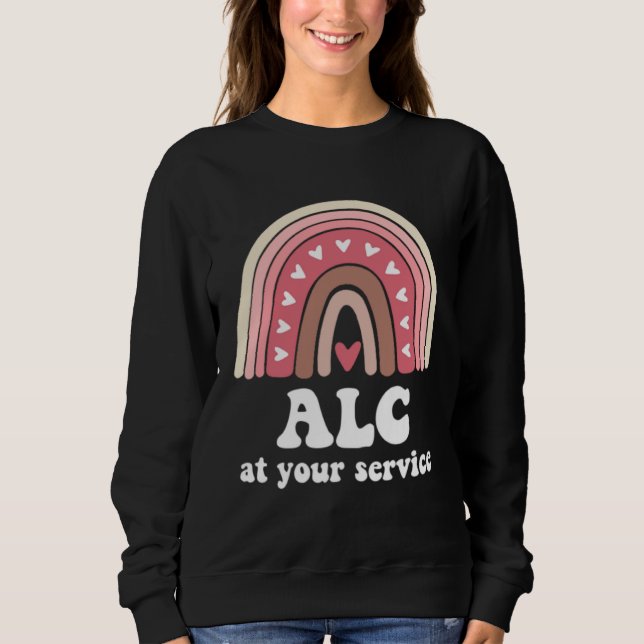ALC Associate Licensed Counselor Rainbow Therapist Sweatshirt (Front)