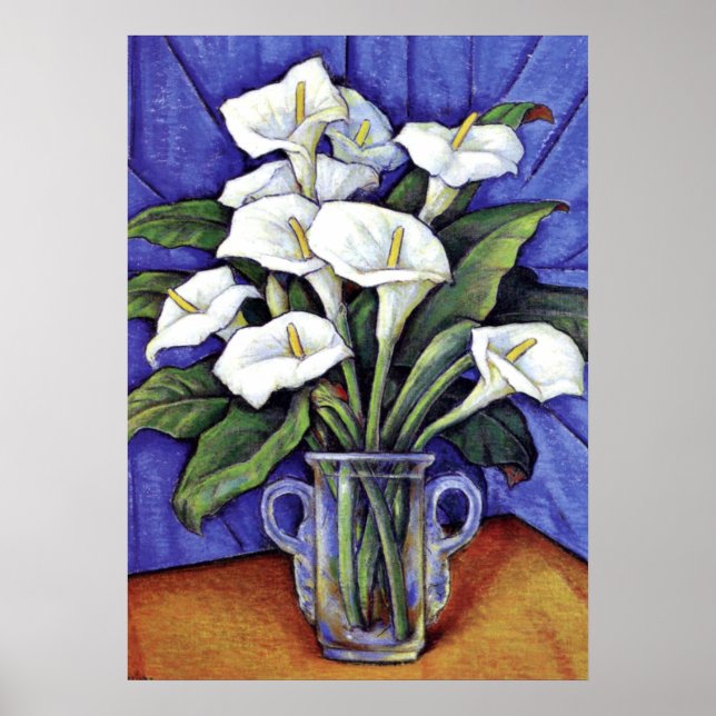 Alcatraces, fine art floral painting poster (Front)