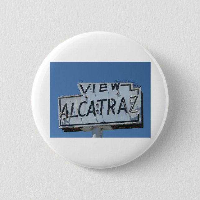 Alcatraz 6 Cm Round Badge (Front)