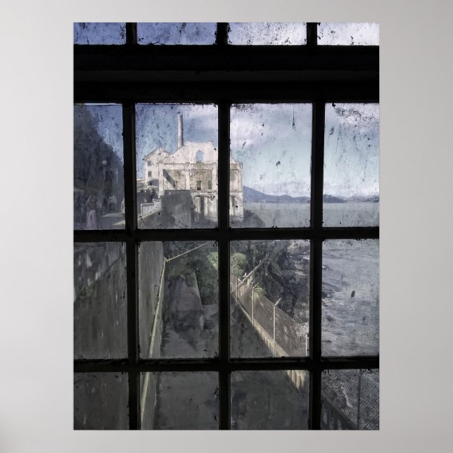 Alcatraz Escape Beach Area Poster (Front)