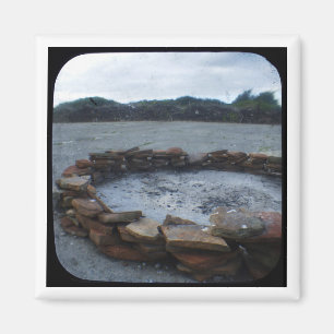Alcatraz Fire Pit Magnet