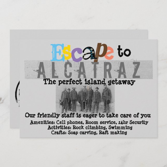 Alcatraz Invitation (Front/Back)