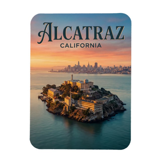 Alcatraz Island California Magnet (Vertical)