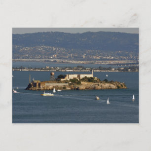 Alcatraz Island in San Francisco  Bay Area Postcard