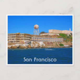 alcatraz island jail postcard