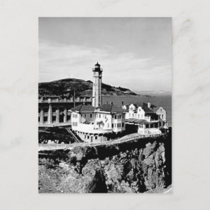 Alcatraz Island Lighthouse Postcard