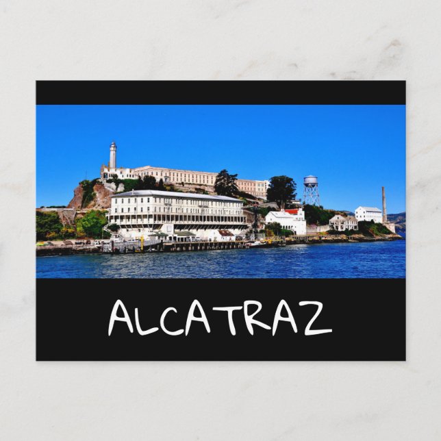ALCATRAZ ISLAND SAN FRANCISCO CALIFORNIA POSTCARD (Front)