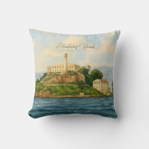 Alcatraz Island – San Francisco Travel Landmark Cushion