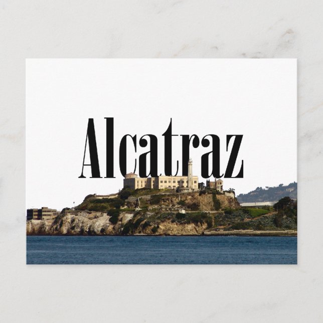 Alcatraz Postcard with Alcatraz in the Sky (Front)