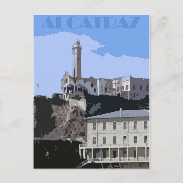 Alcatraz Prison Postcard (Front)