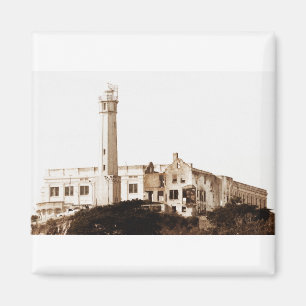 Alcatraz Prison (Sepia Tones) Magnet