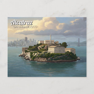 Alcatraz San Francisco Travel Postcard