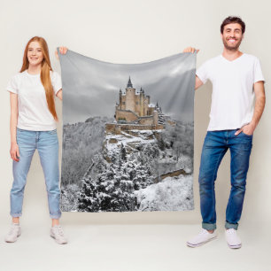 Alcazar de Segovia, Spain Fleece Blanket