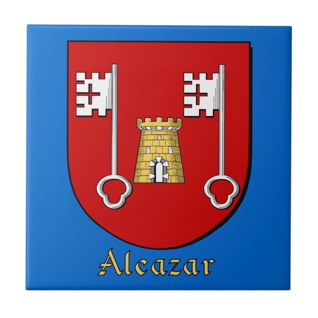 Alcazar Family Shield Ceramic Tile (Front)