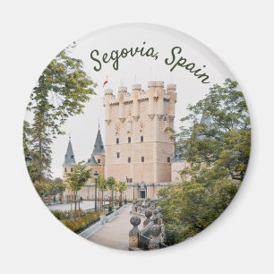 Alcázar of Segovia mediaeval castle travel photo Magnet