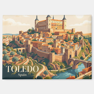 Alcazar of Toledo Spain Magnet