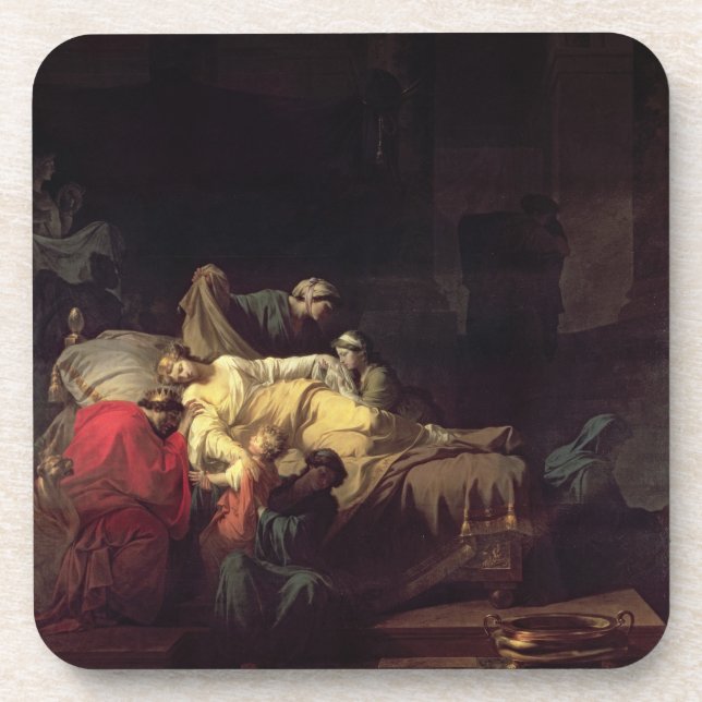 Alcestis sacrifices herself to save her husband Ad Coaster (Front)