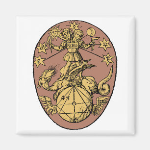 Alchemical Rebis Magnet