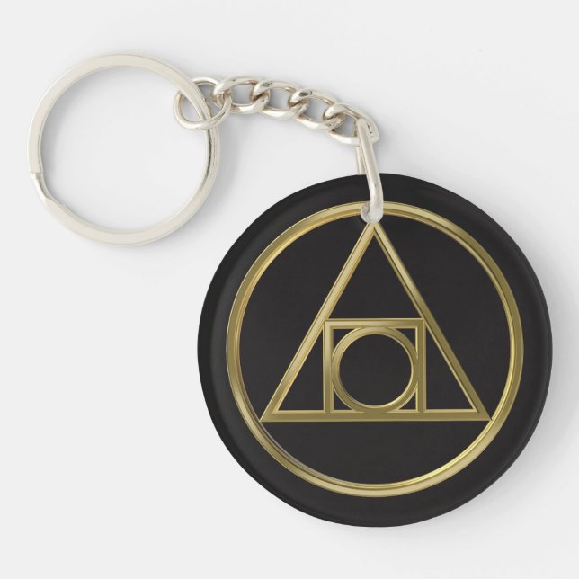 Alchemical symbol key ring (Front)