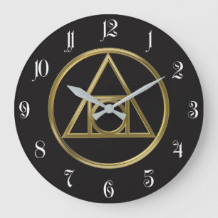 Alchemical symbol large clock