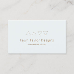Alchemical Symbols Pastel Blue Business Card