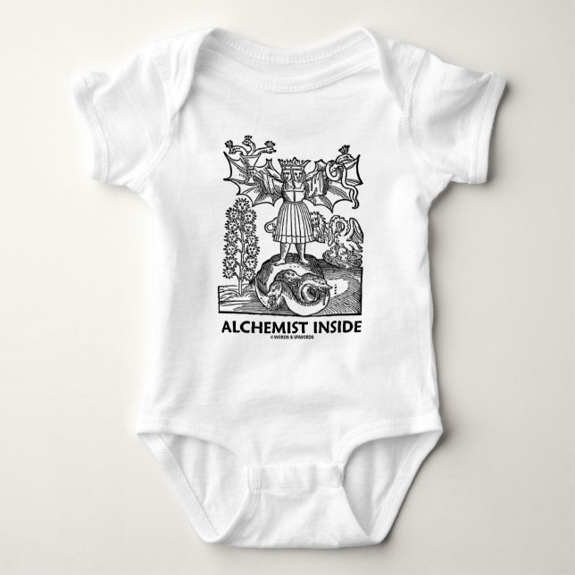 Alchemist Inside (Mediaeval Alchemy) Baby Bodysuit (Front)