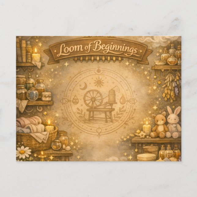 Alchemist's Nursery Holiday Postcard (Front)