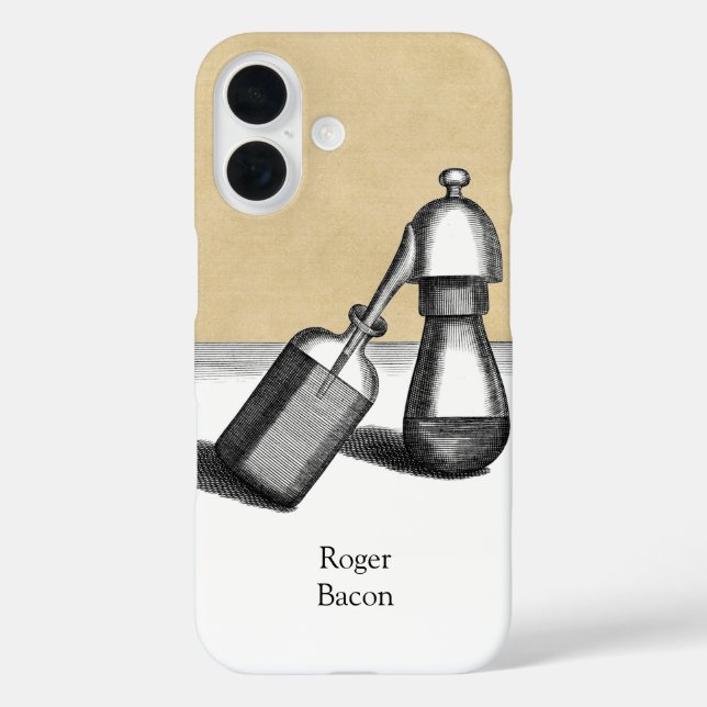 Alchemy Alembic Flask with Name Case-Mate iPhone Case (Back)