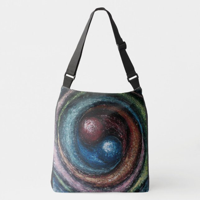 ”Alchemy” by Ramona Dumitrescu Crossbody Bag (Front)