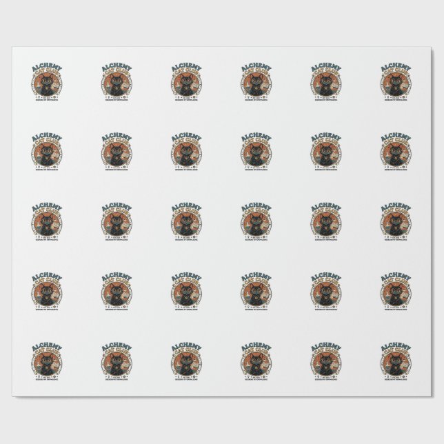 Alchemy Cat Cat Lover Gift - Alchemy Cat Club_1 Wrapping Paper (Flat)