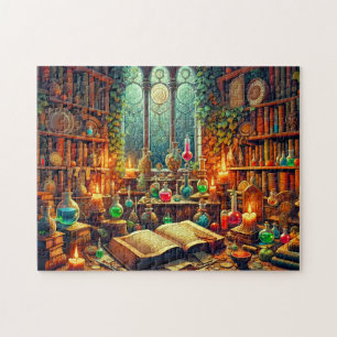Alchemy Chamber Magical Elixirs & Wizardry Jigsaw Puzzle