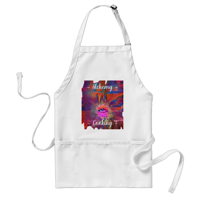 Alchemy Cooking Eye, Mount, Roses in the Sky Standard Apron (Front)