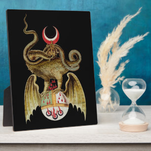 Alchemy Dragon Vintage Illustration Plaque