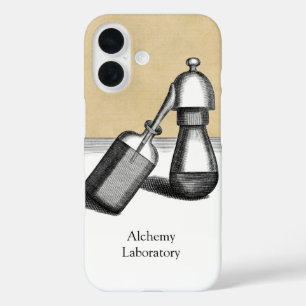 Alchemy Lab Equipment with Name iPhone 16 Case