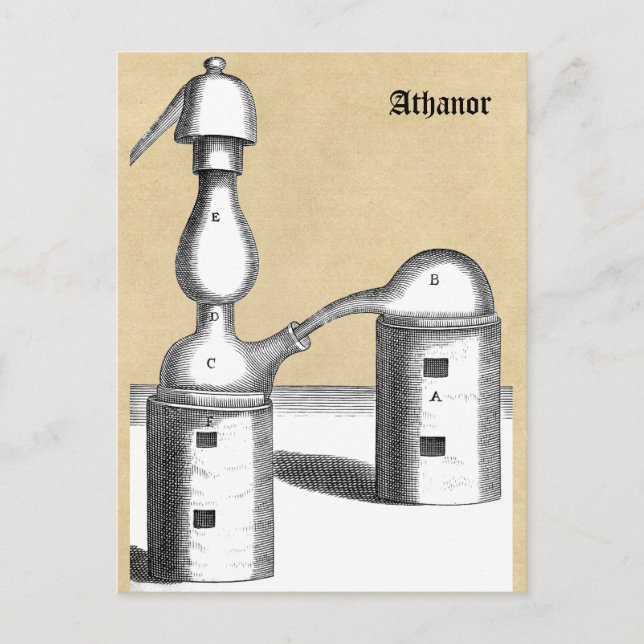Alchemy Magic Athanor Furnace Postcard (Front)