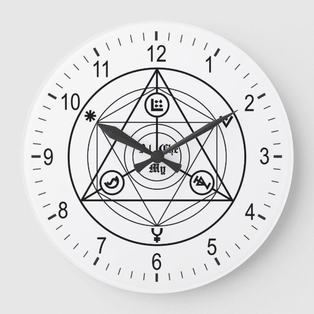 Alchemy manifesto large clock (Front)