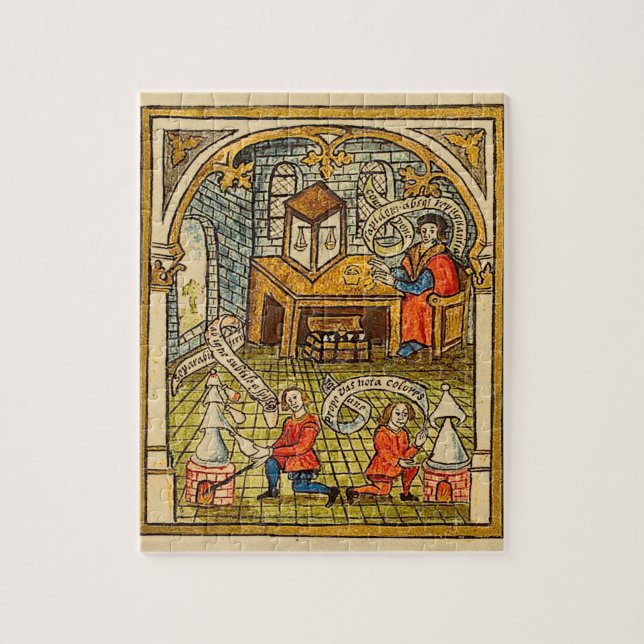 Alchemy Master and Apprentices Jigsaw Puzzle (Vertical)