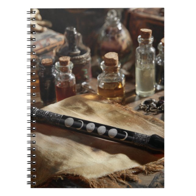 Alchemy Moon Phases Potion Notebook (Front)