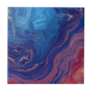 “Alchemy of Currents” – A Colourful Abstract Ceramic Tile
