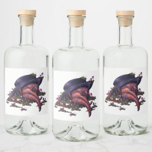 Alchemy of Decay Liquor Bottle Label