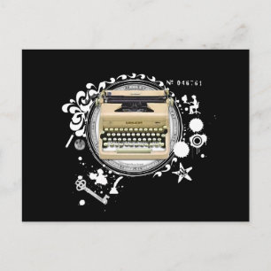 Alchemy of Writing Typewriter Postcard
