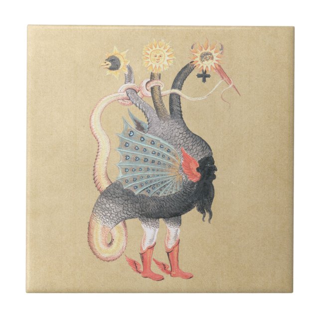 Alchemy Python Colour Ceramic Tile (Front)