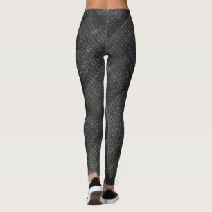 Alchemy Symbols Black Blackboard Chalkboard Leggings