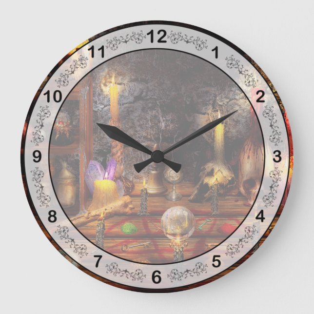 Alchemy - That old black magic Large Clock (Front)