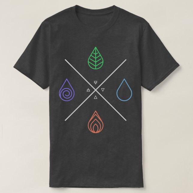 Alchemy The 4 al Elements T-Shirt (Design Front)