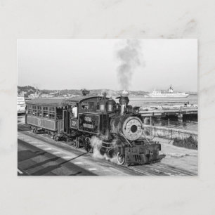 Alco 1204 steaming Havana harbour Postcard