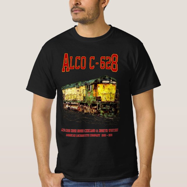 Alco C-628 aka Alco Century 628 Diesel Locomotive T-Shirt (Front)