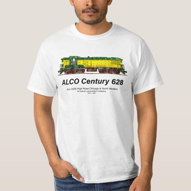 Alco C-628 aka Alco Century 628 Diesel Locomotive T-Shirt (Front)