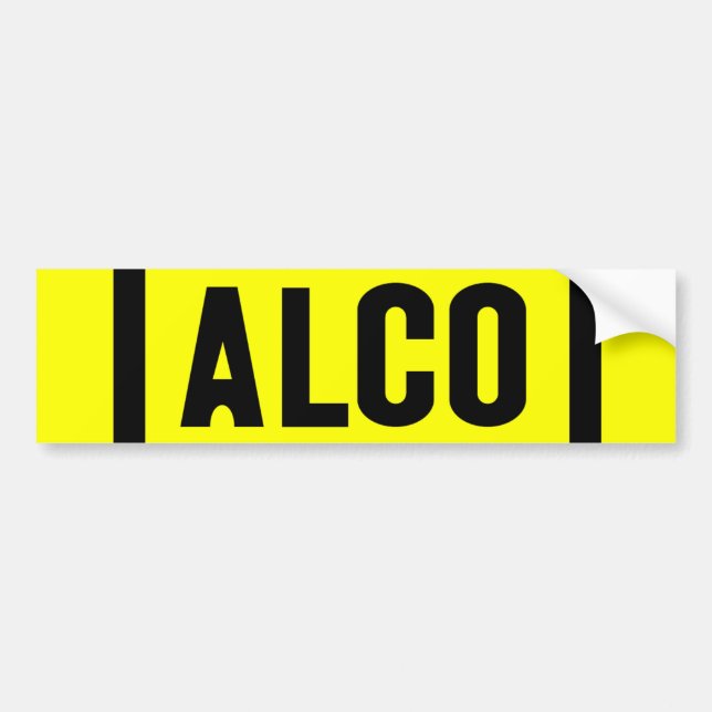 ALCO - Powered by Alco Locomotive Company Bumper Sticker (Front)