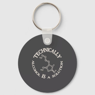 Alcohol A Solution  Key Ring